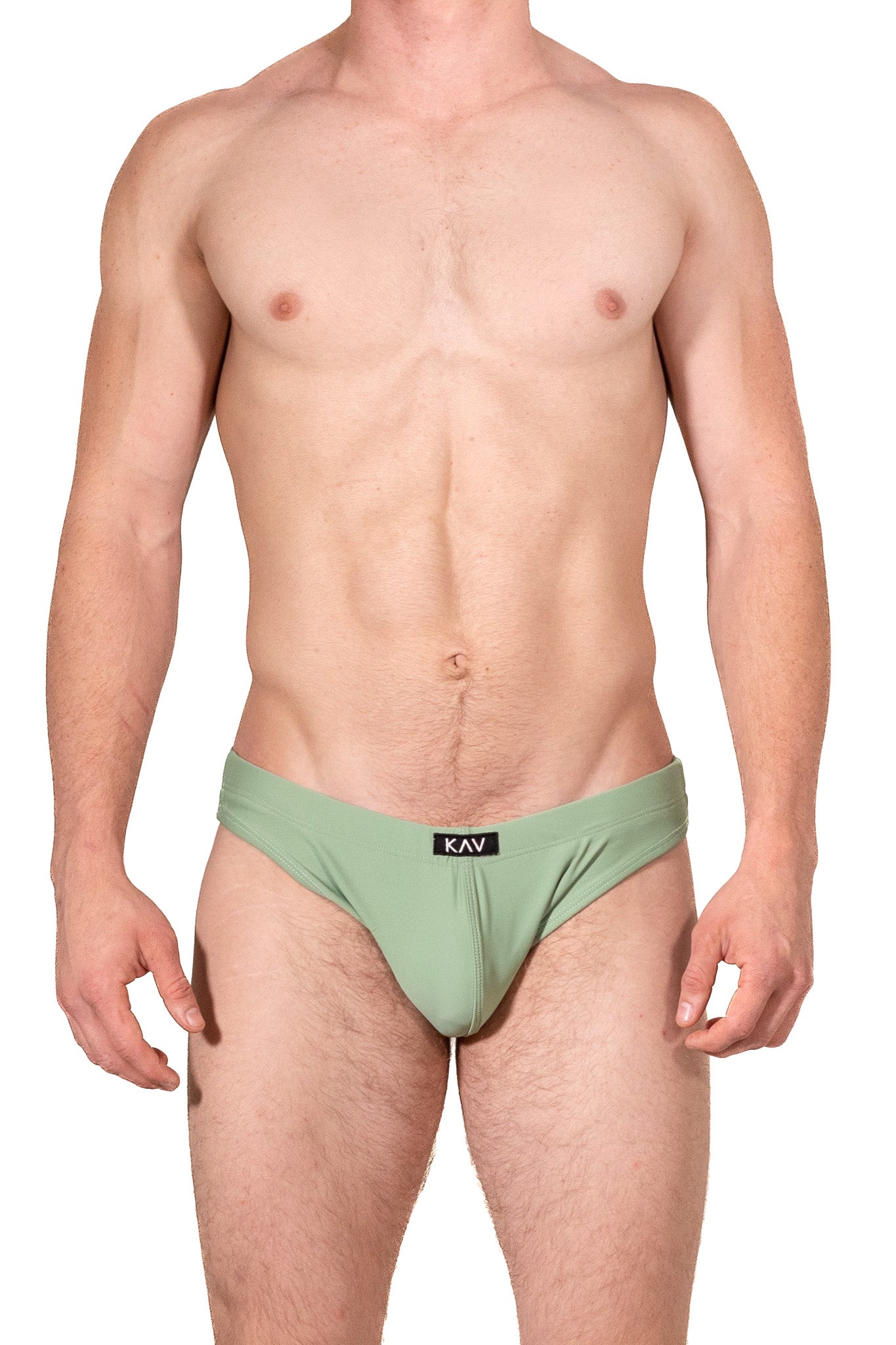 Green Minimal Swim Brief