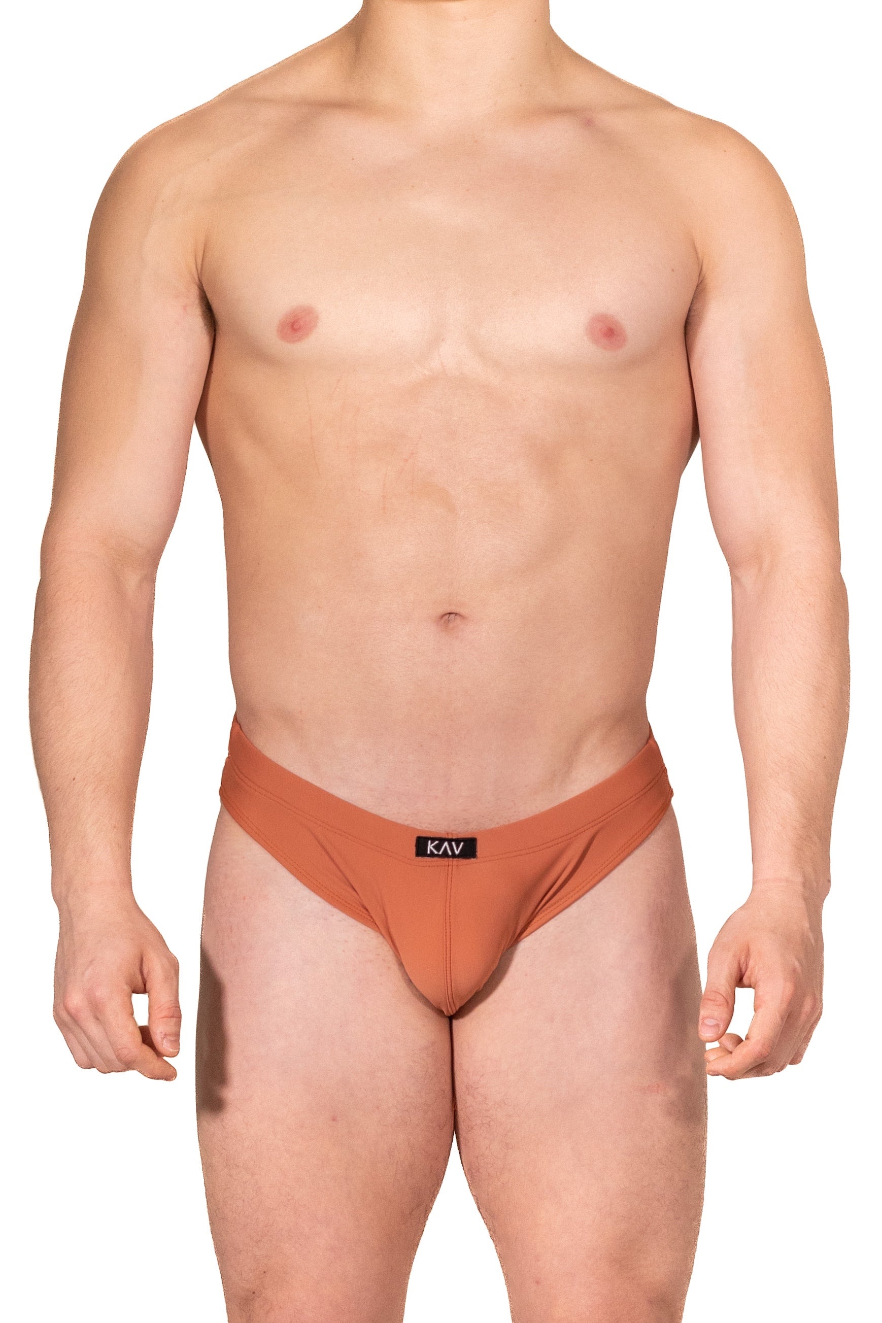 Burnt Caramel Minimal Swim Brief