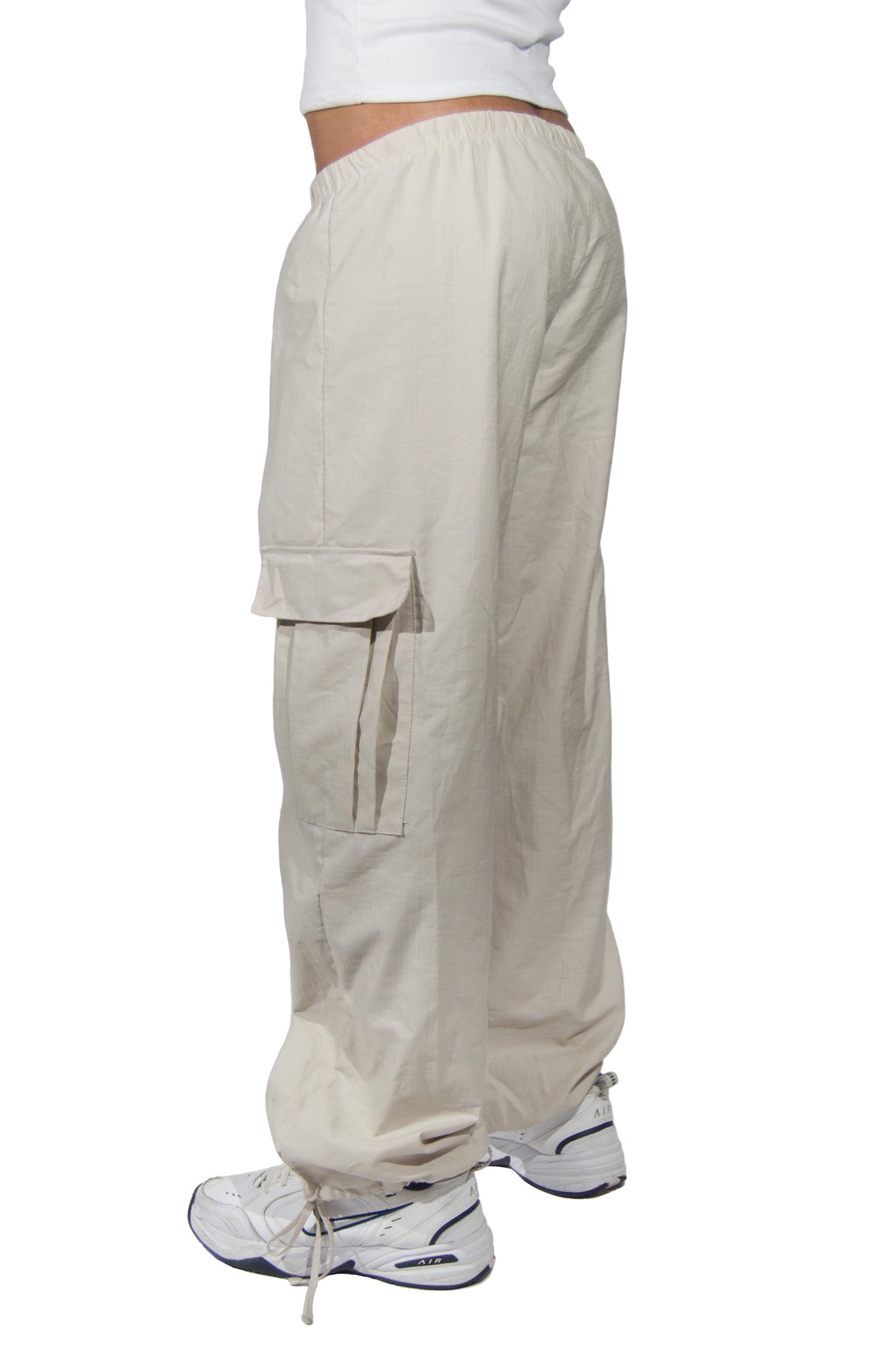 Beige Parachute Pant