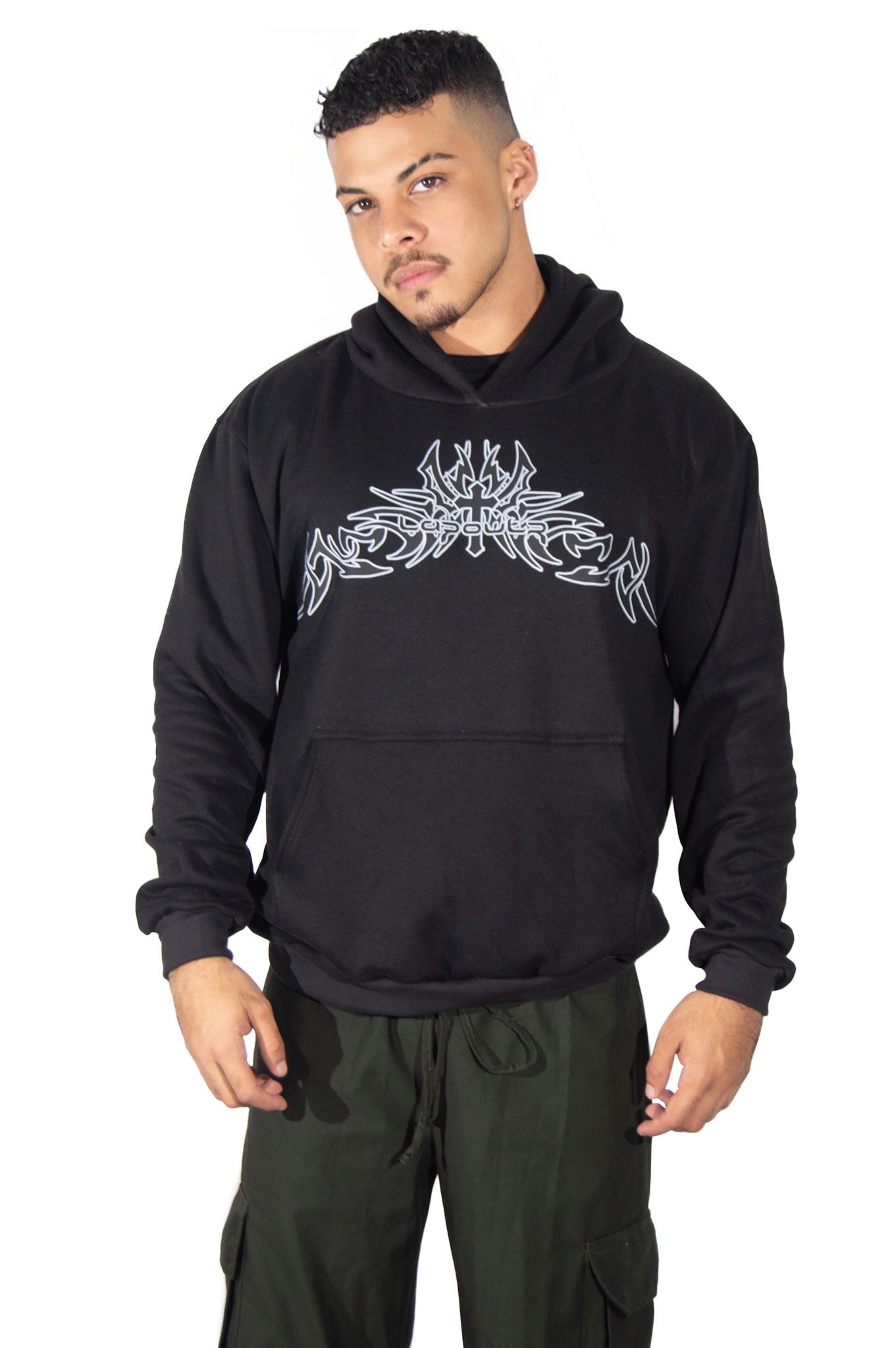 Power Tribal Black Sweater
