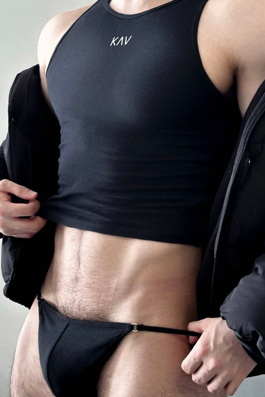 Black Men G-String Thong