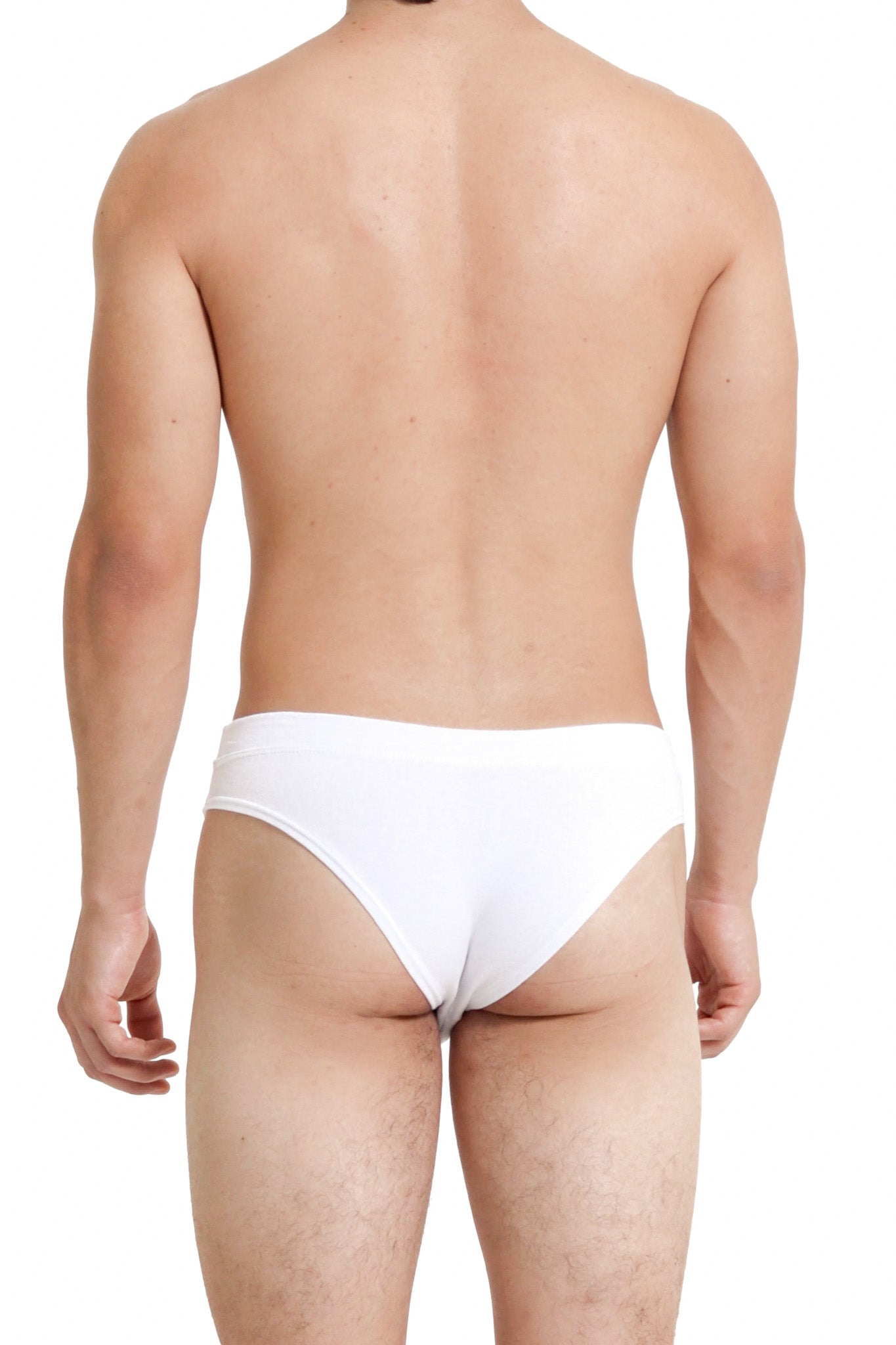White Cotton Jersey Brief