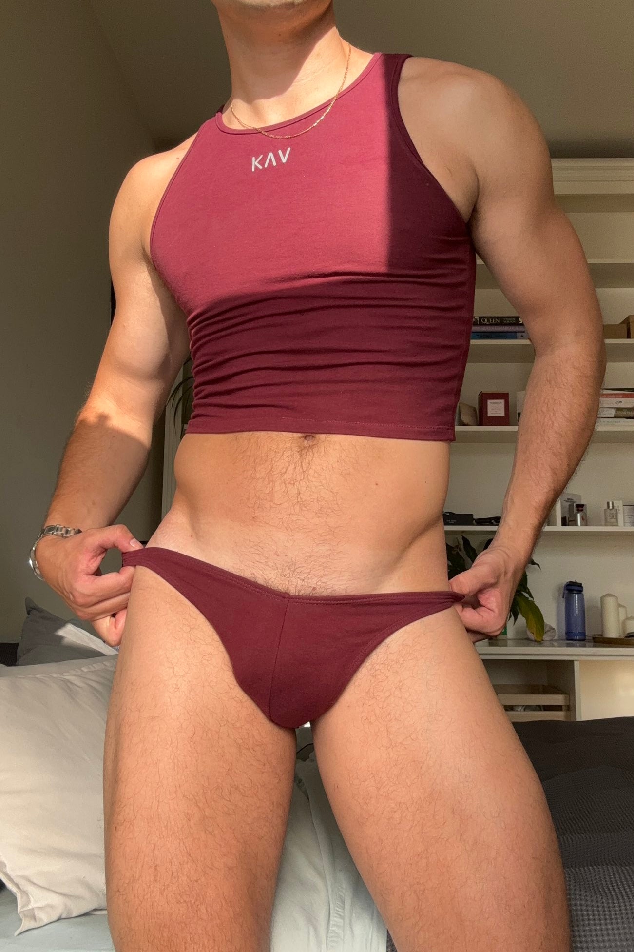 Dark Red Original Men Thong