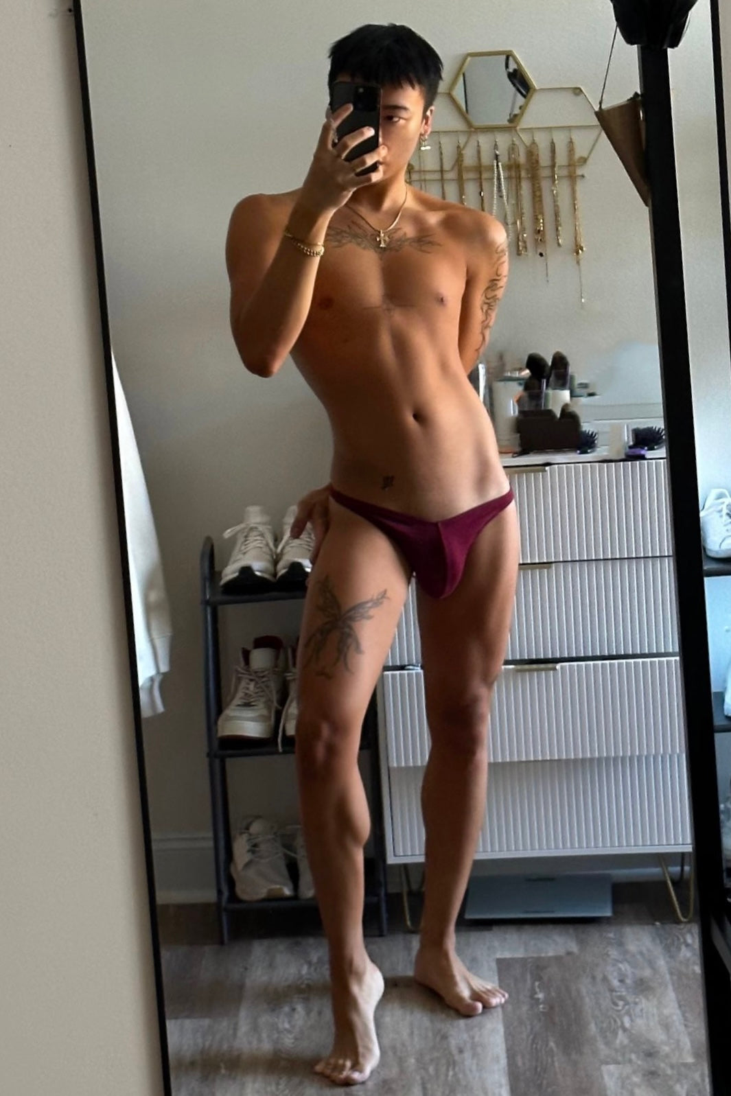 Dark Red Original Men Thong