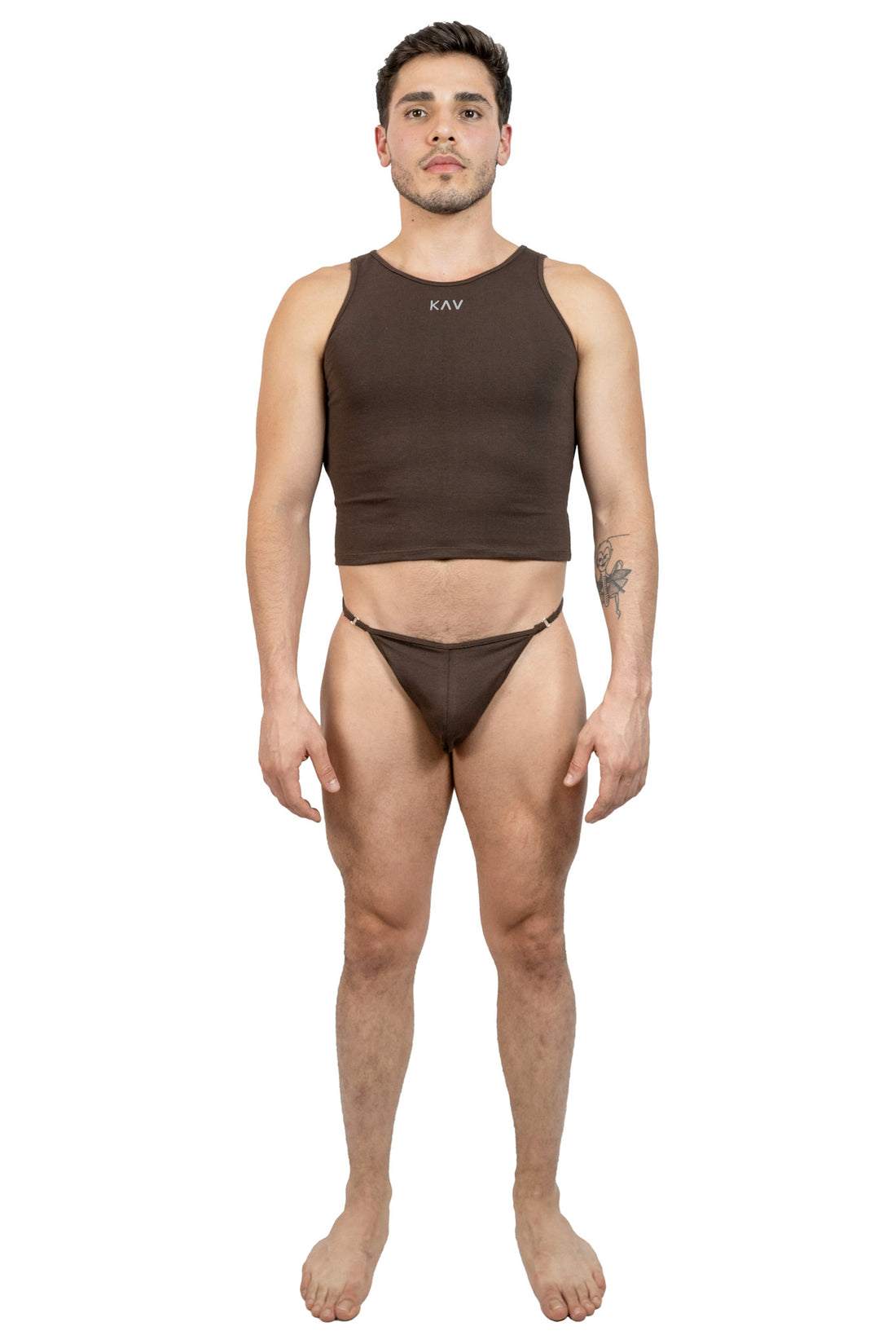 Hot Brown Venom Cotton Jersey Set