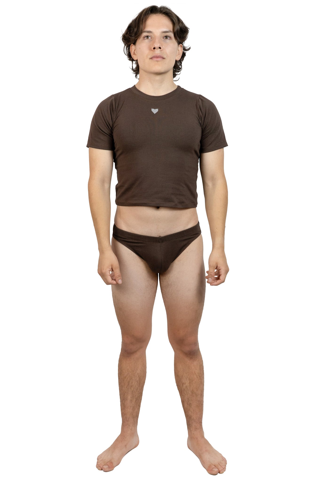 Hot Brown Alberto Brief Set