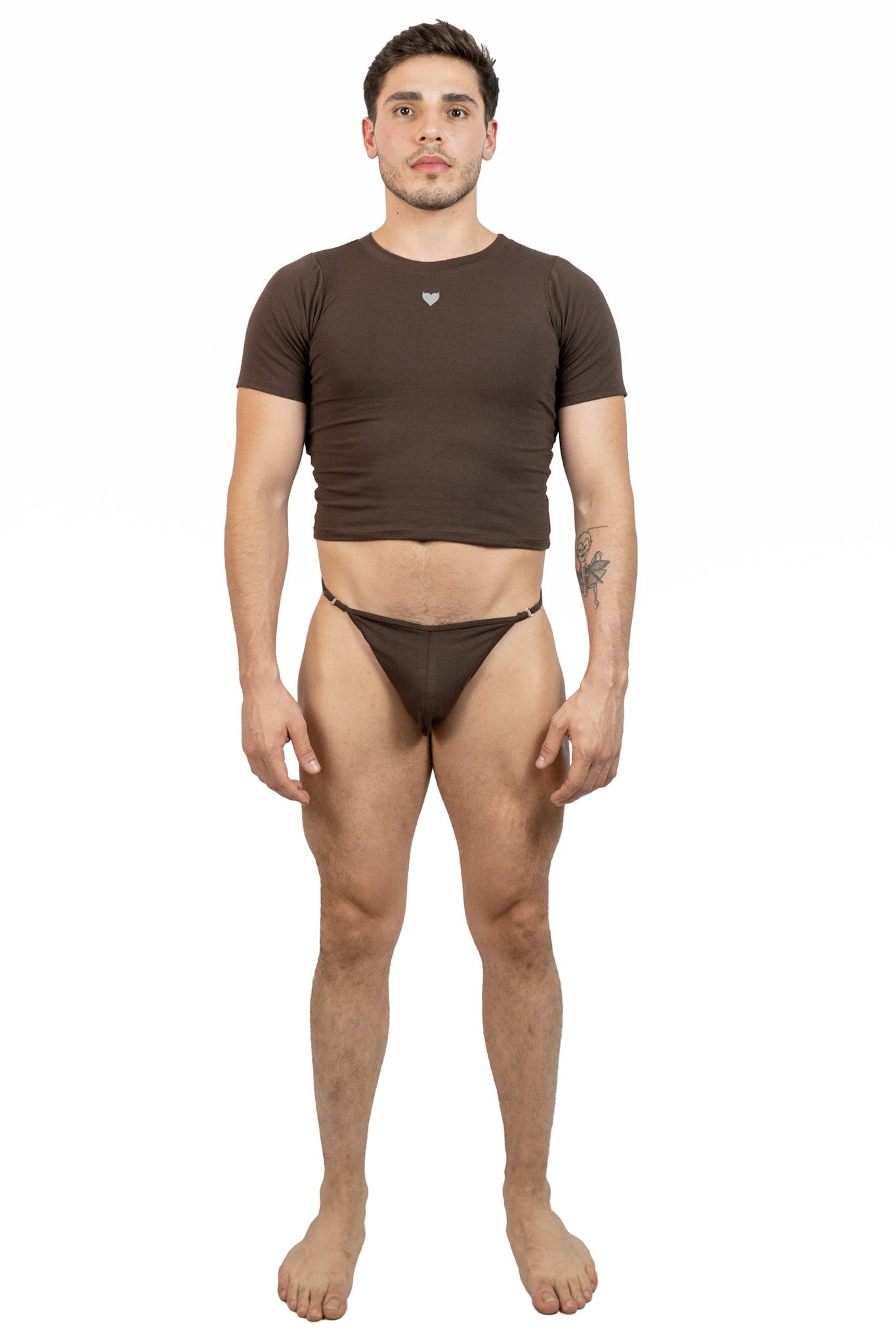 Hot Brown Alberto G-String Set