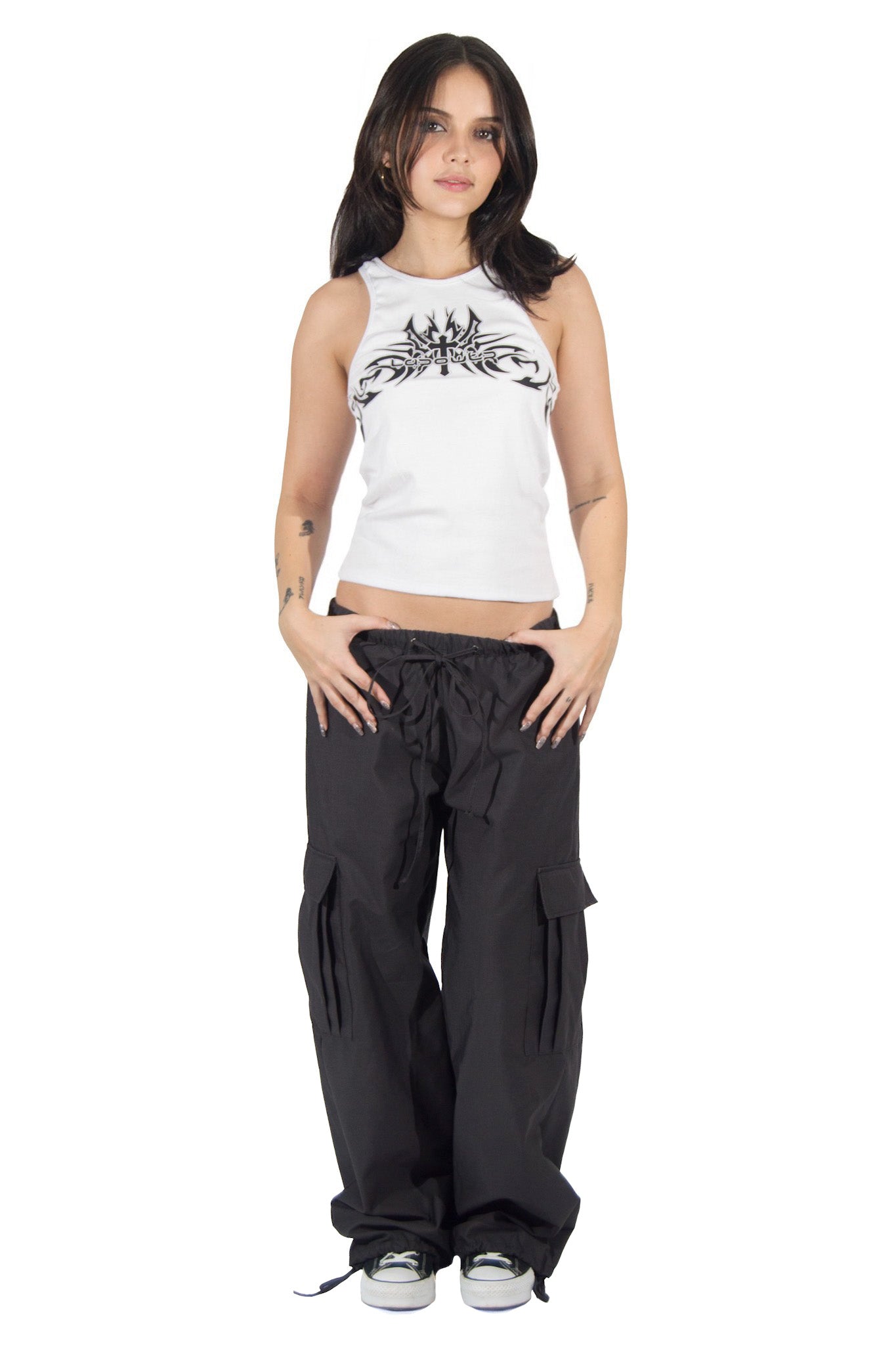 Space Gray Parachute Pant