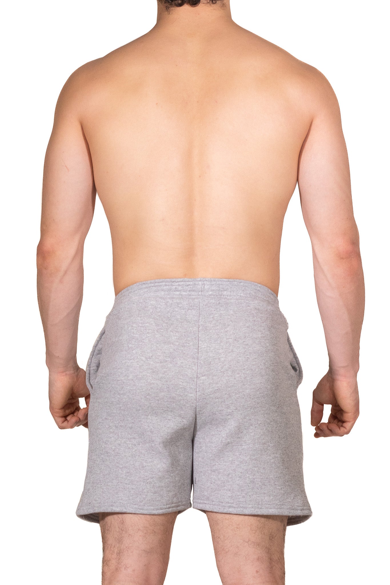 Gray Minimal Boxer Sweat-shorts