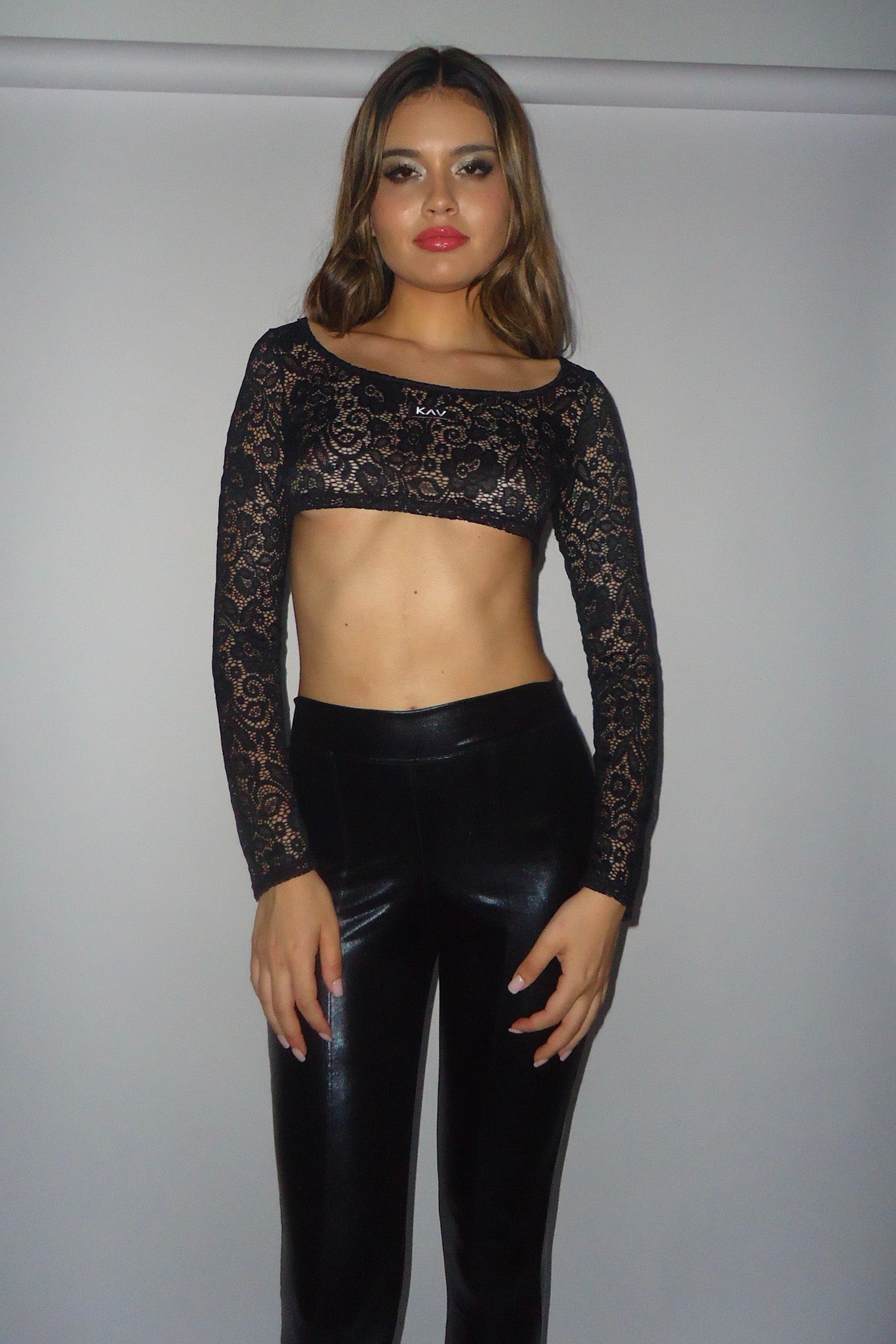 Black Lace Original Long Sleeve Top