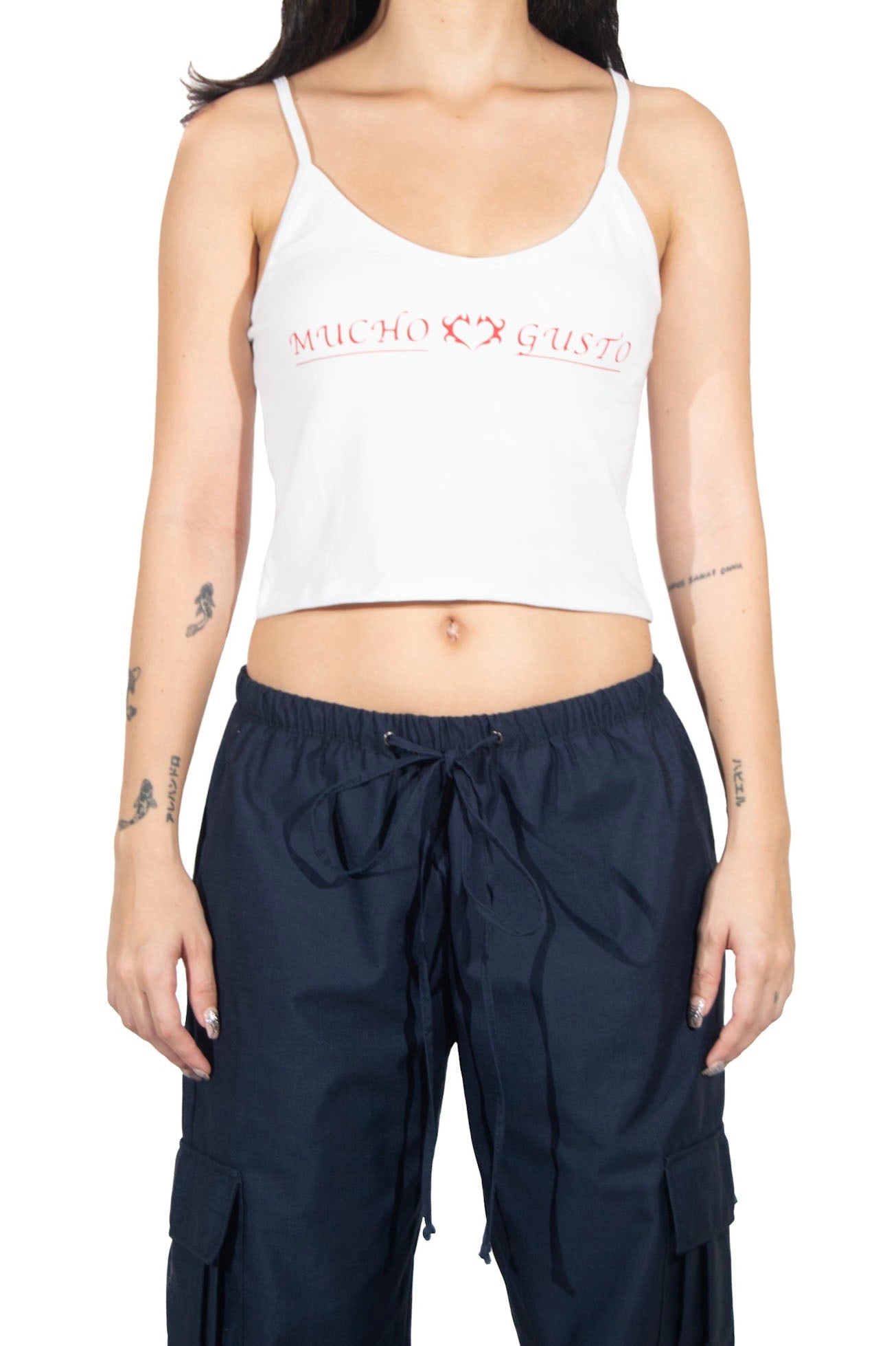 White Tribal Heart White Top