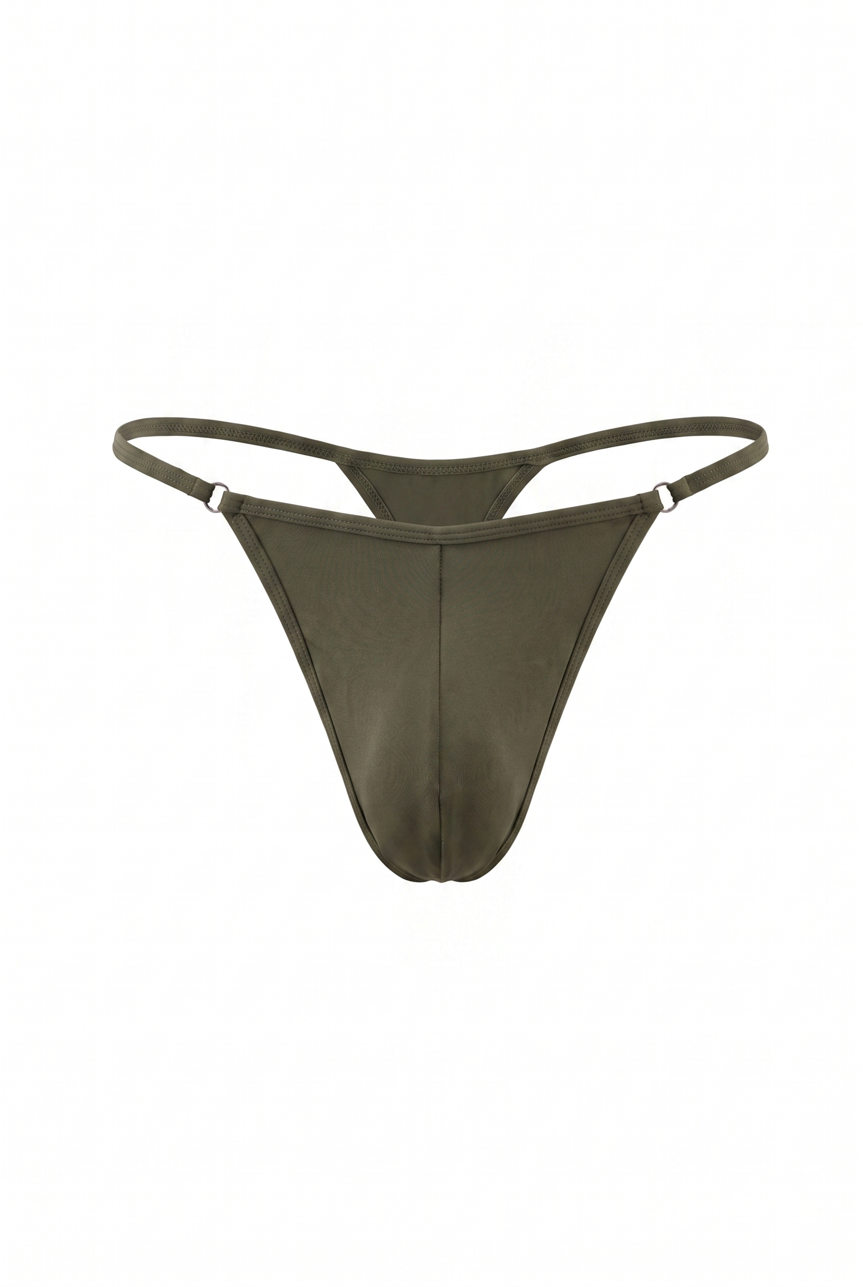 Dark Green Cotton Jersey Men G-String