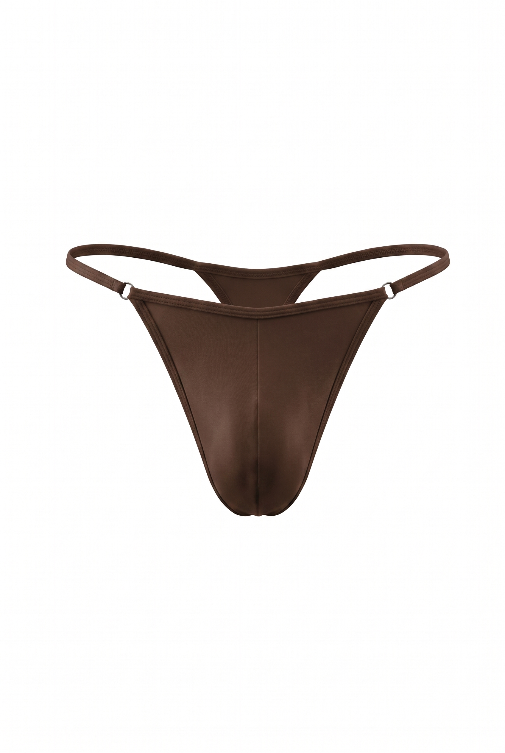 Hot Brown Cotton Jersey Men G-String
