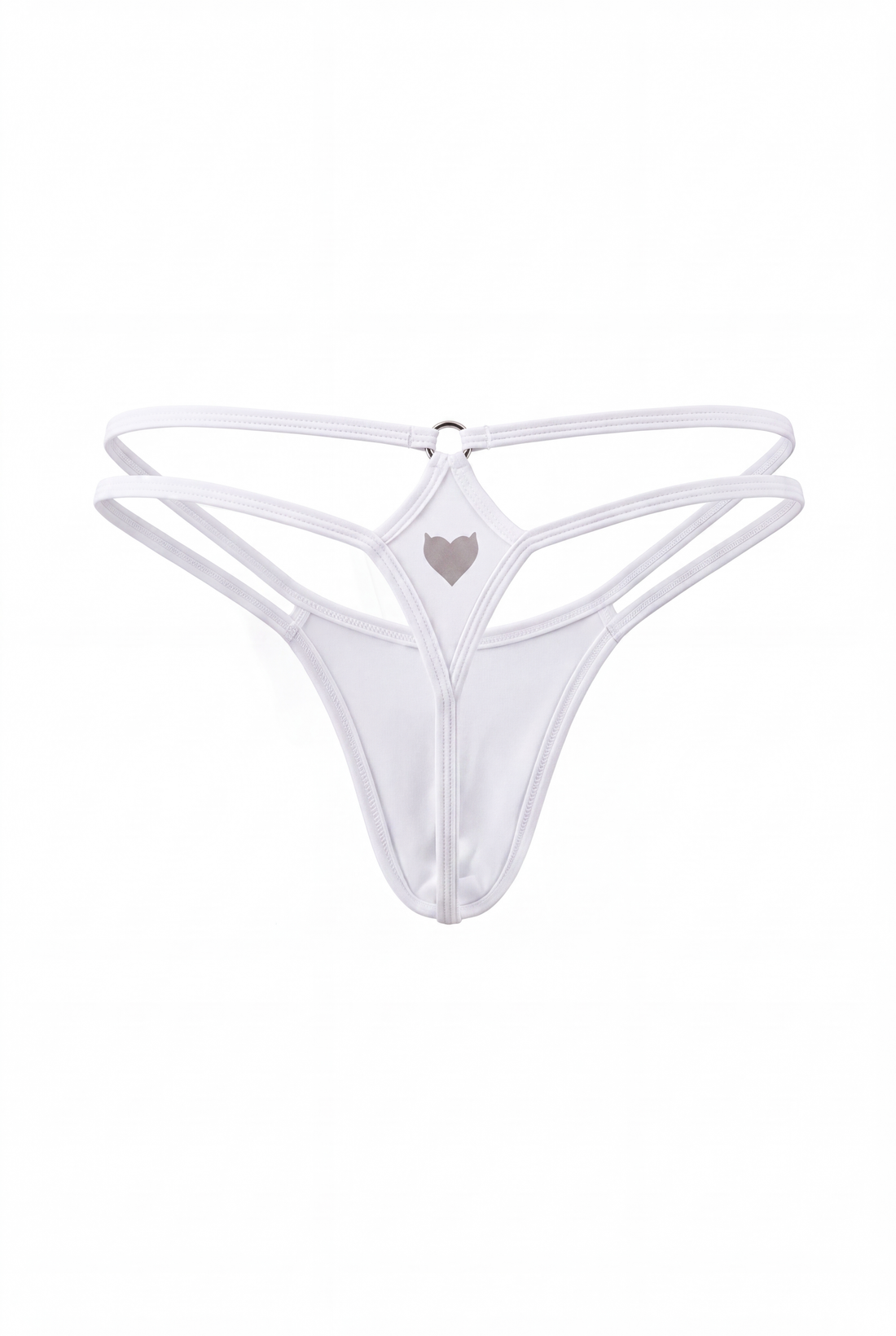White Men Double String G-String Thong
