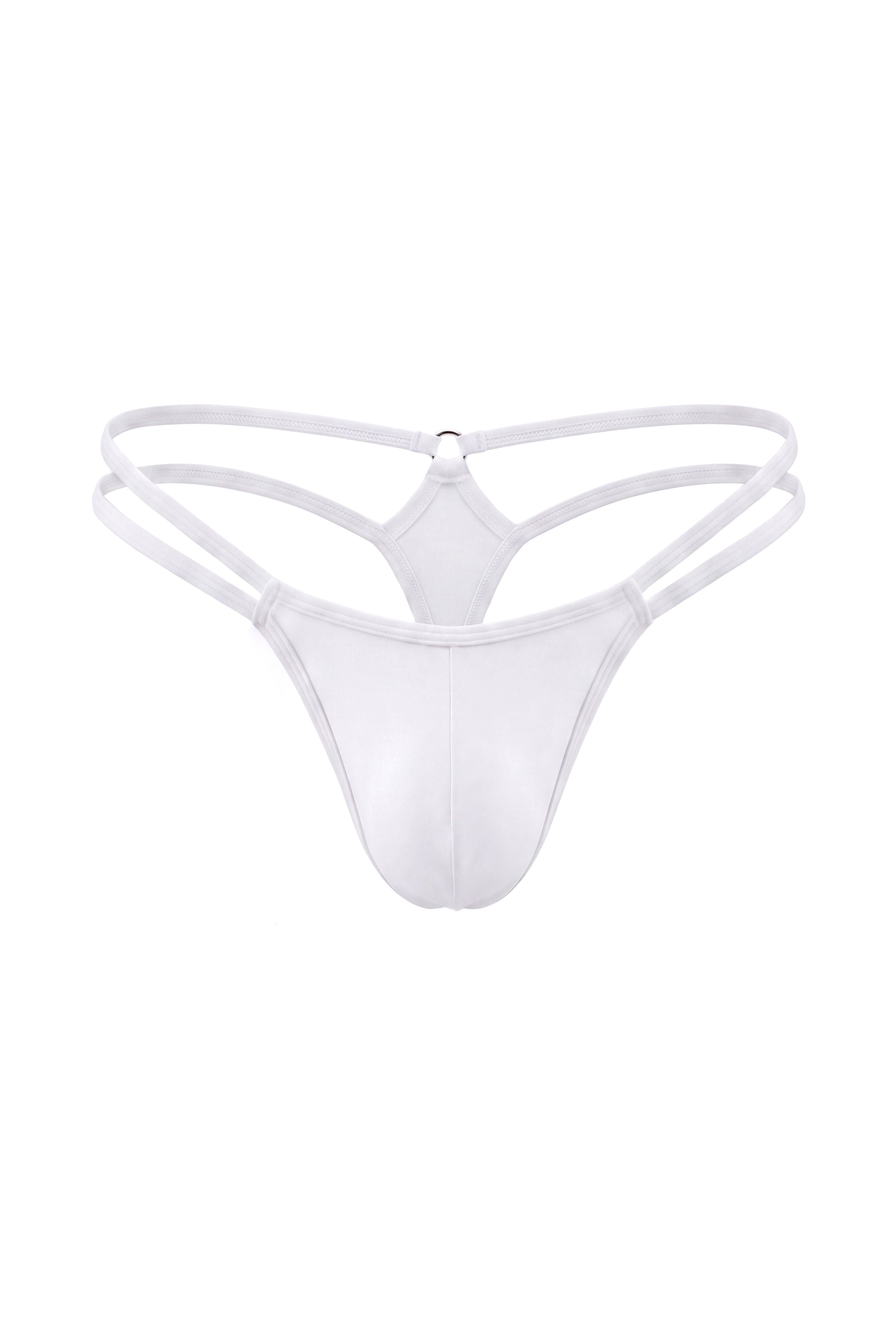 White Men Double String G-String Thong