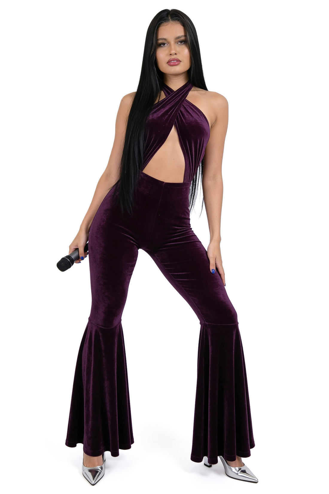 La Flor Purple Jumpsuit Costume