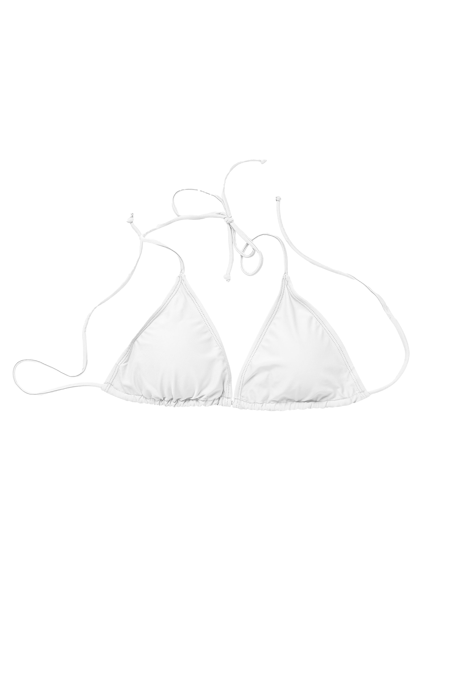 White Triangle Swim Top