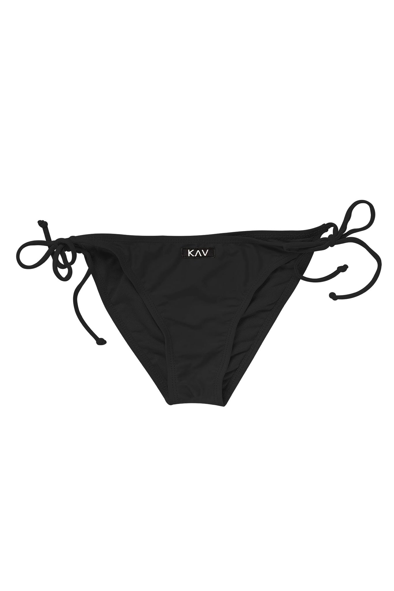 Black Swim Minimal Tie Bottom