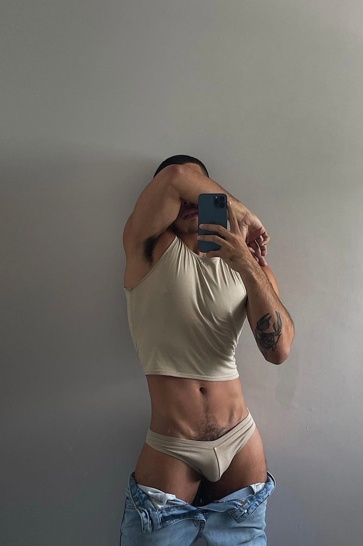 Beige Magnet Tank Top - KAV Wear