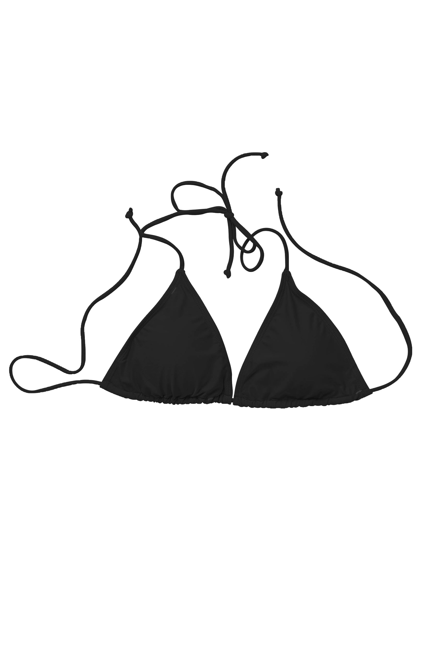 Black Triangle Swim Top