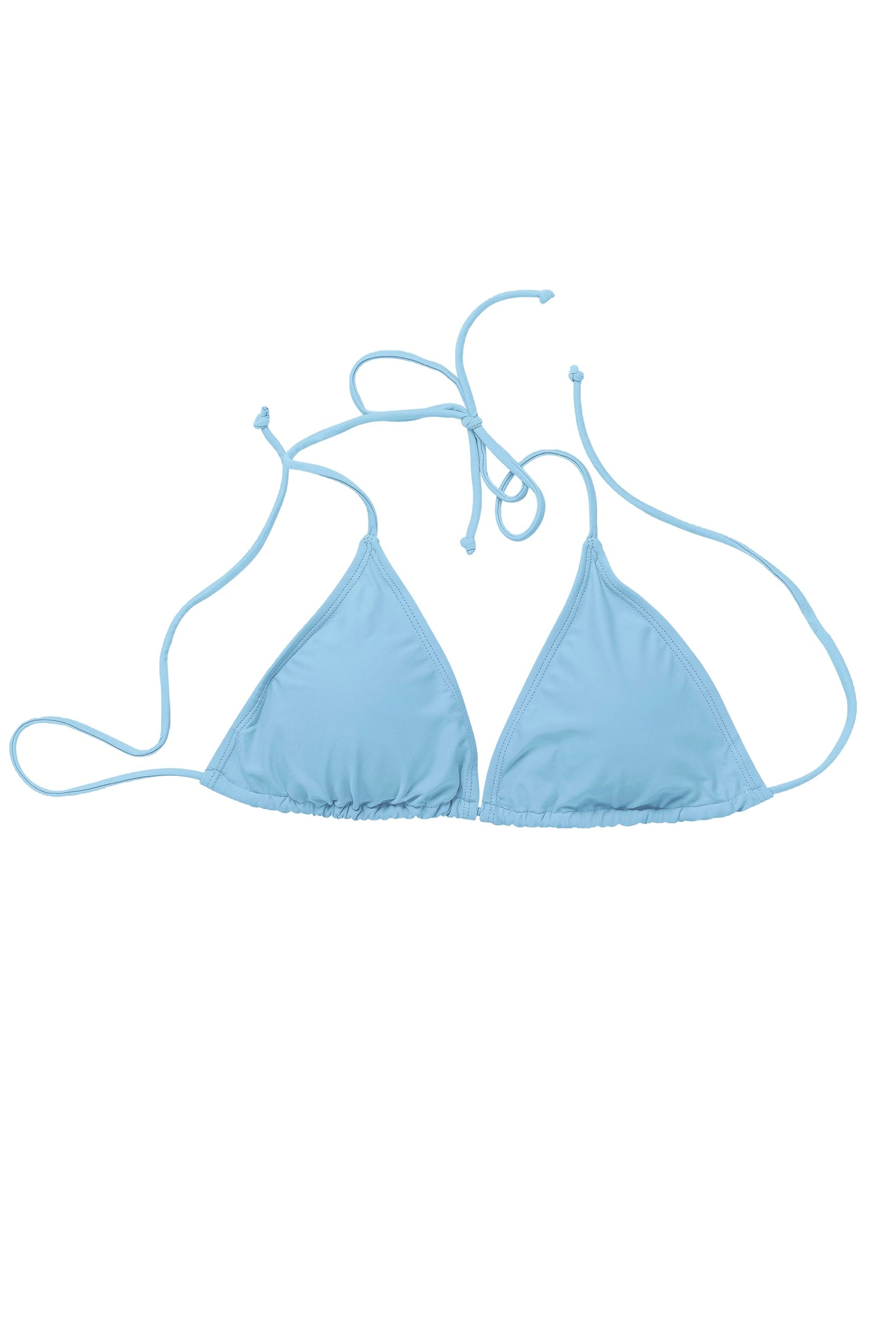 Baby Blue Triangle Swim Top