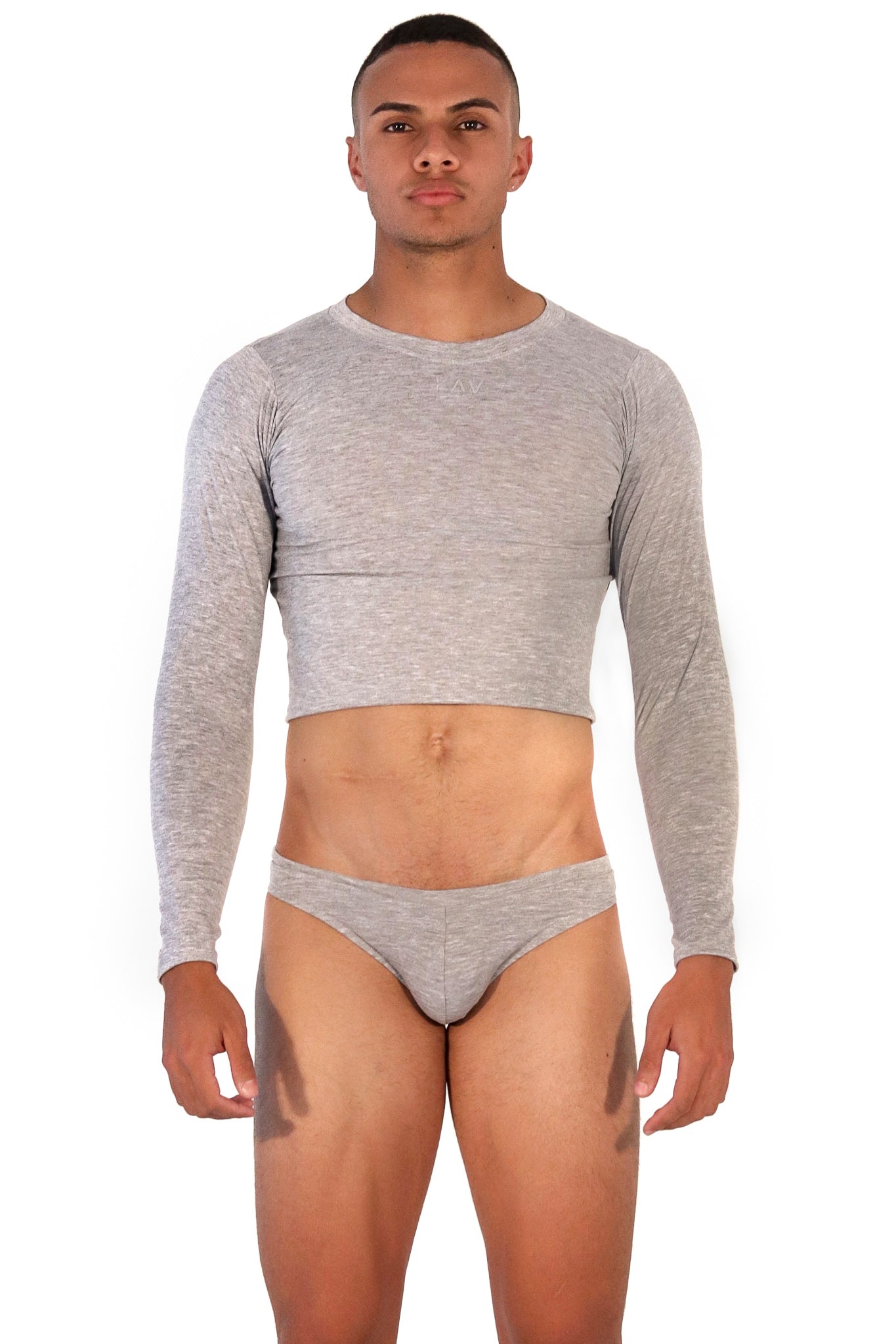 Gray Long Sleeve Magnet Top - KAV Wear