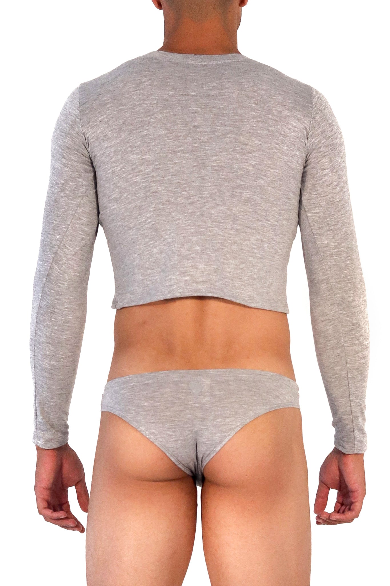 Gray Long Sleeve Magnet Top - KAV Wear