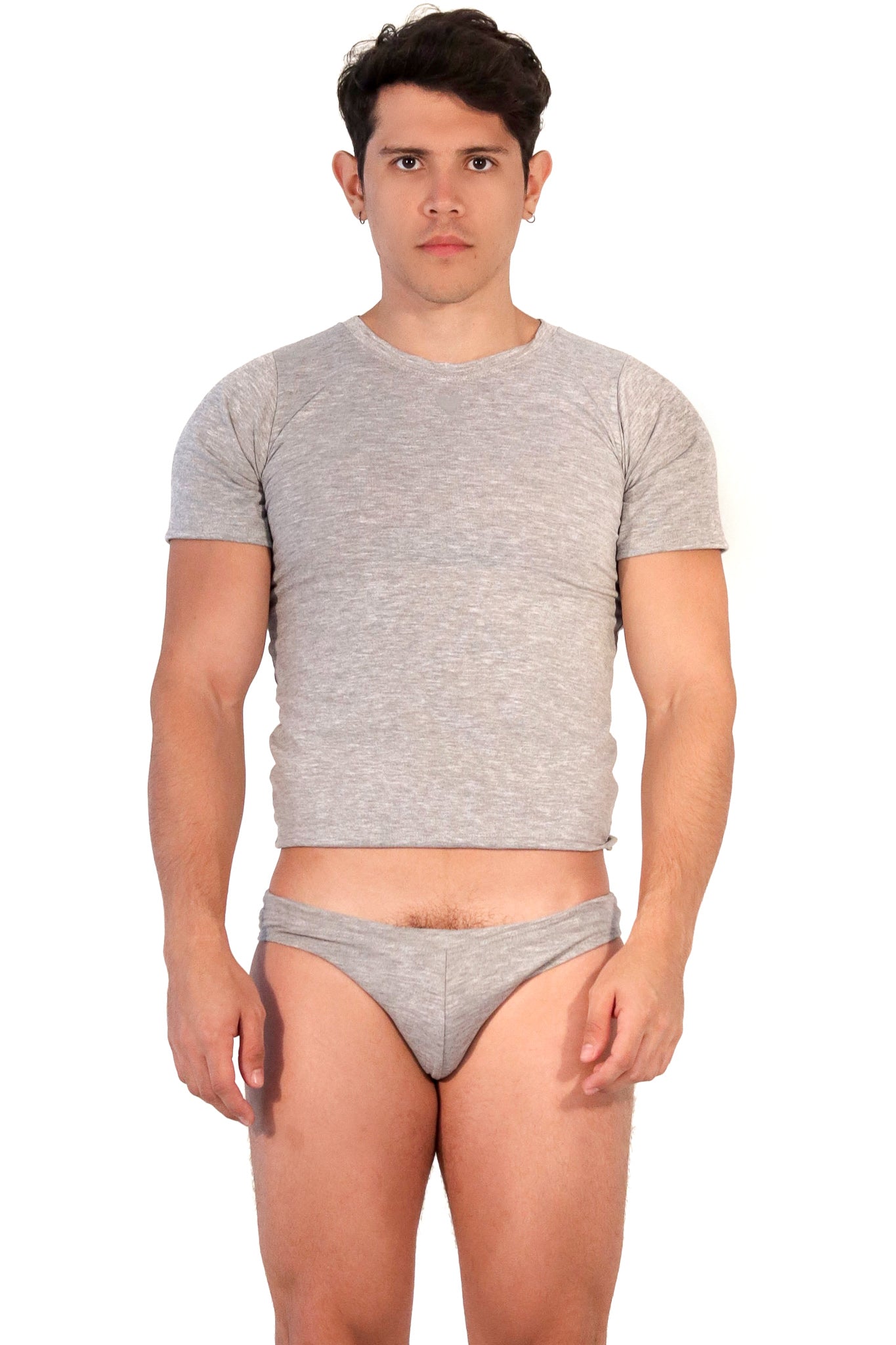 Gray Alberto Baby Tee - KAV Wear
