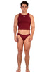 Dark Red Gabriel Thong Set - KAV Wear