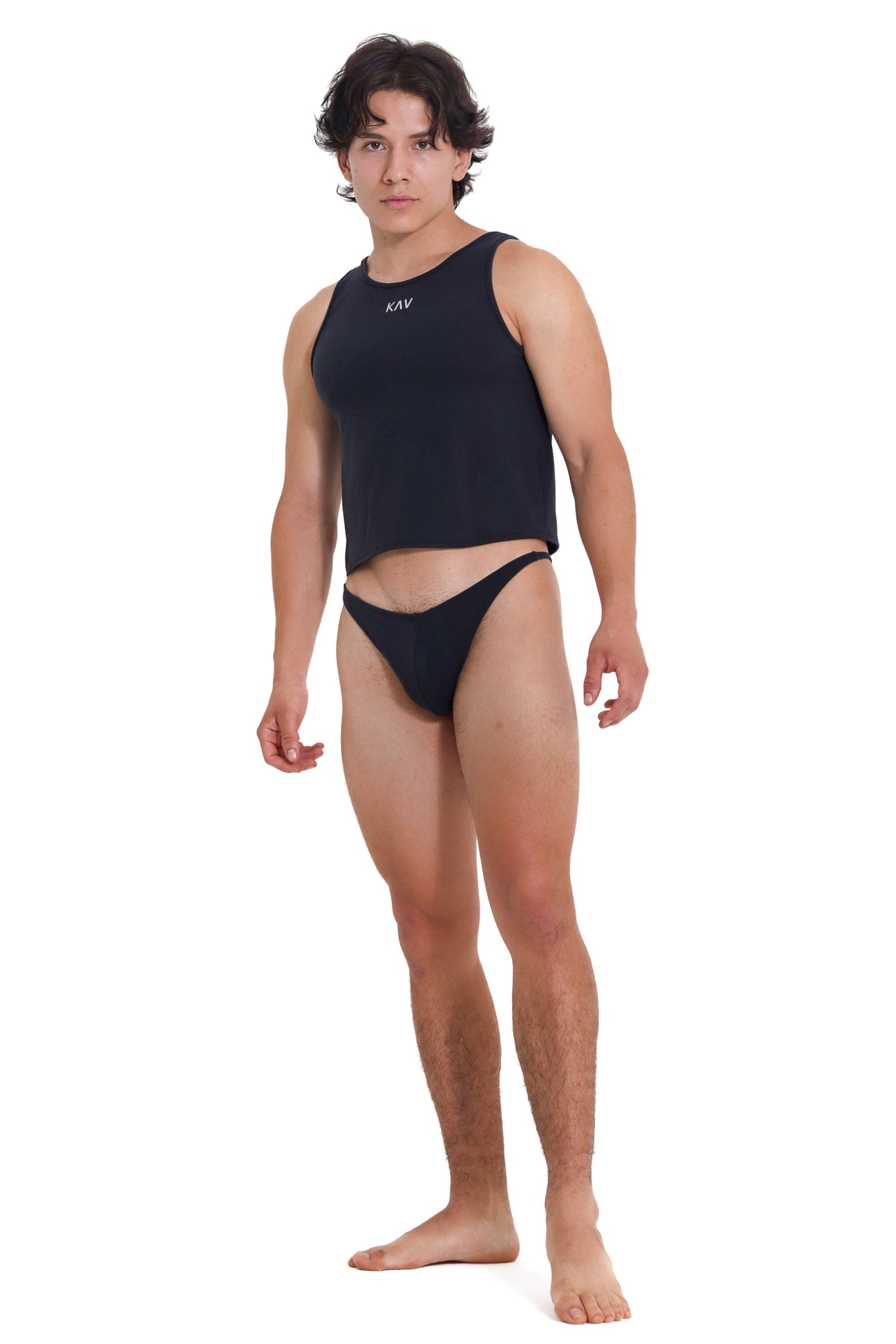 Black Gabriel Thong Set - KAV Wear