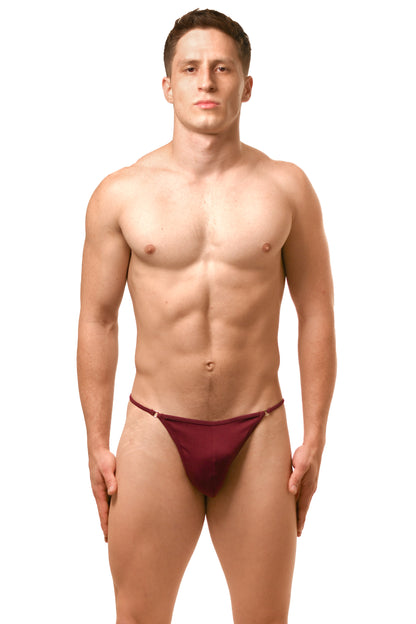 Dark Red Men G-String Thong