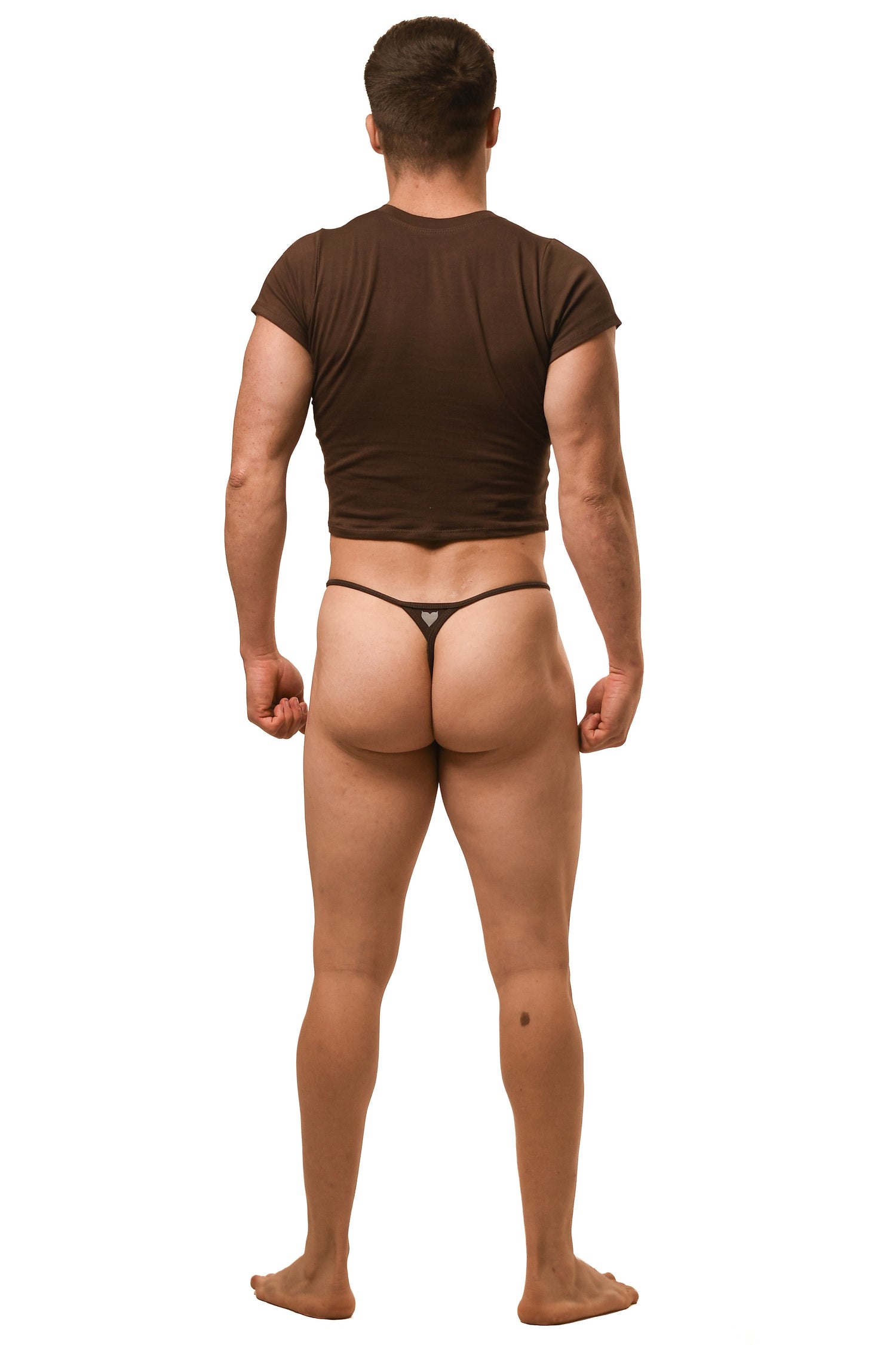 Hot Brown Alberto G-String Set