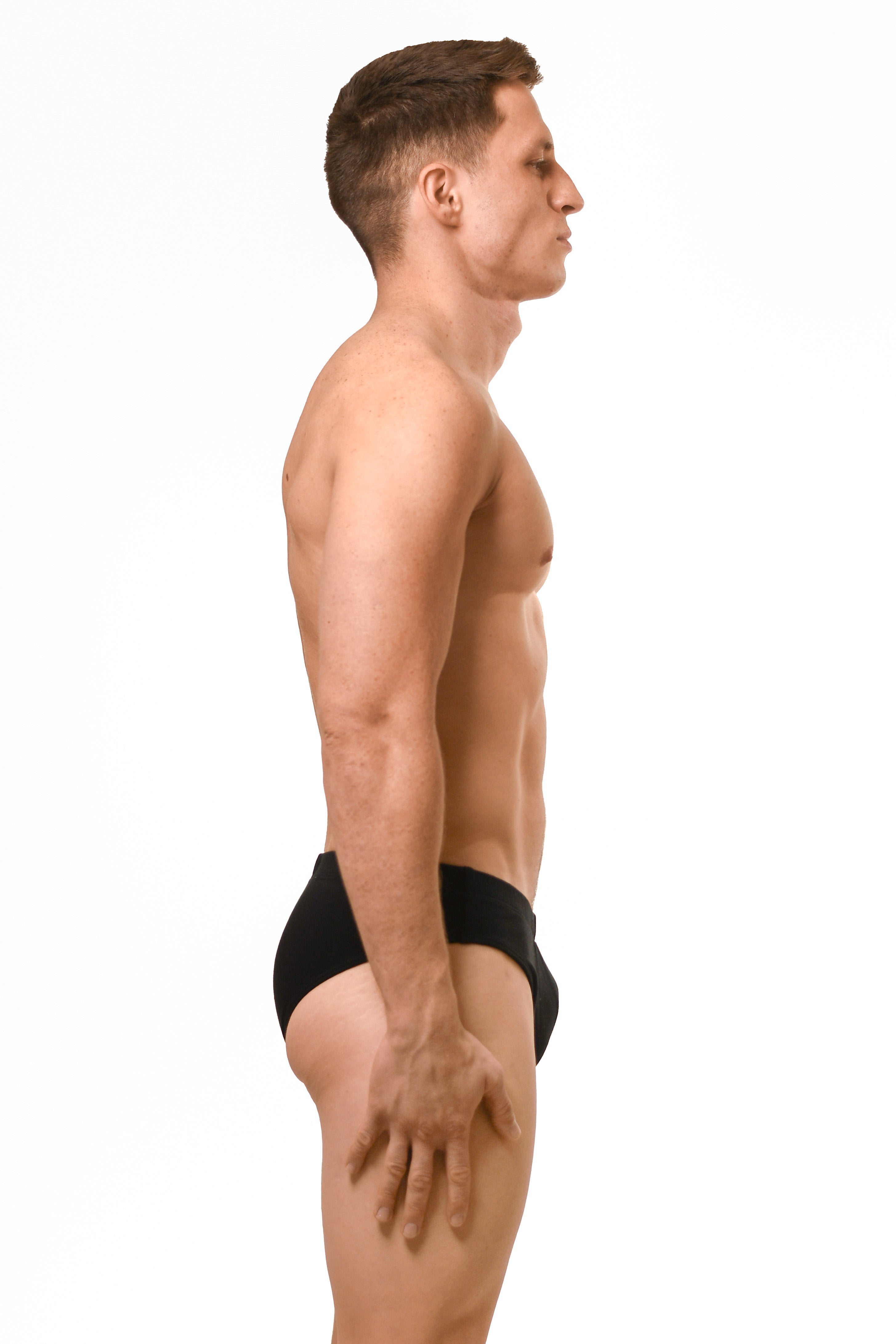 Black Cotton Jersey Brief