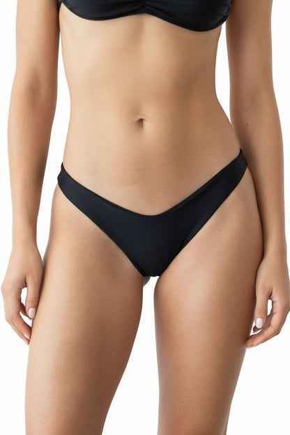 Black Teresa Strapless Two Piece Bikini