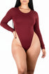 dark red cotton jersey limitless bodysuit Costa Rica second-skin fit