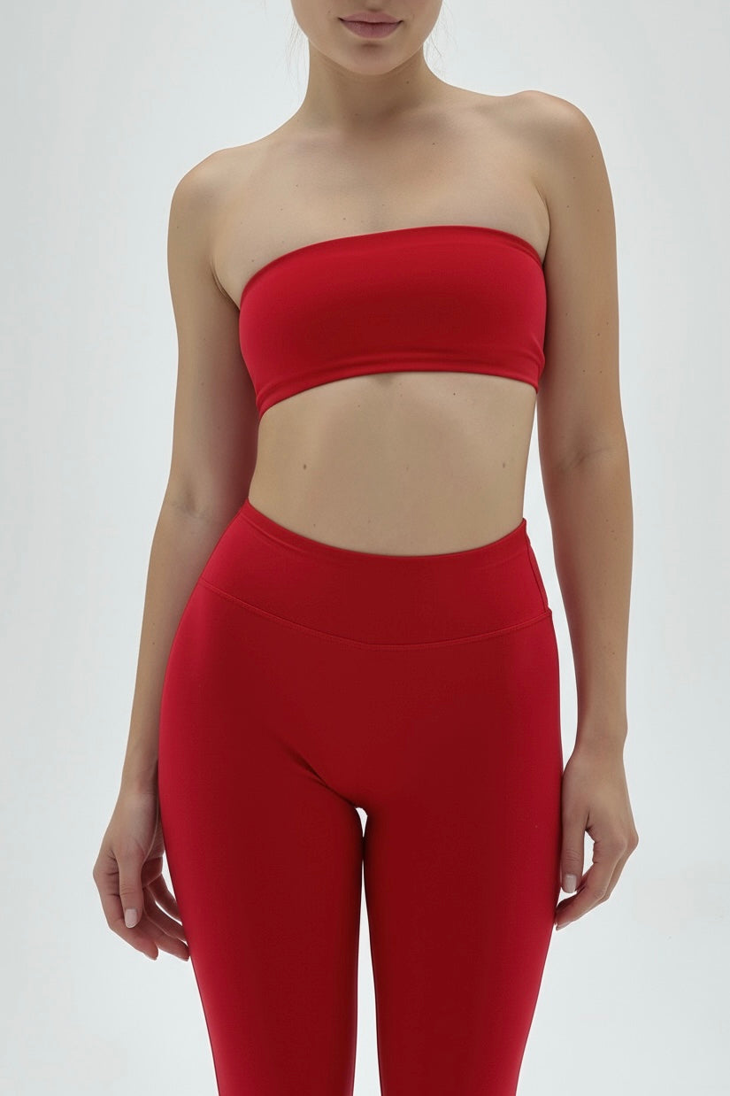 Red Original Cotton Jersey Mini Bandeau Top