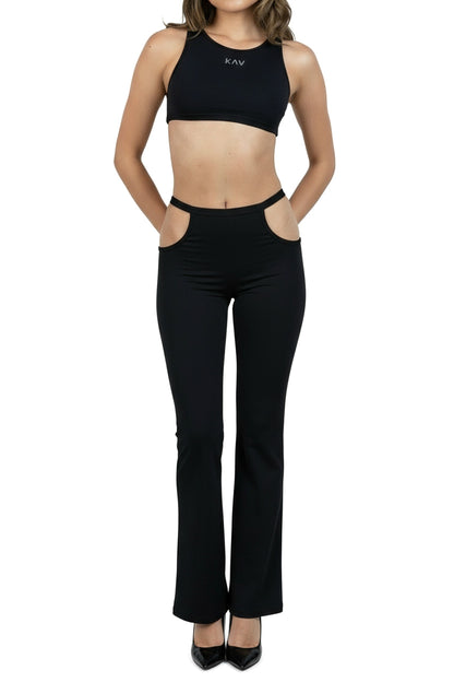 Black Magnet Super Cropped Tank