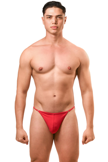 Red Cotton Jersey Men G-String