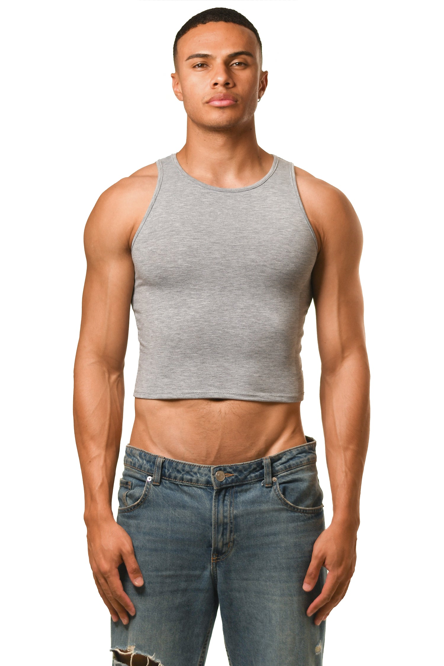 Gray Magnet Tank Top