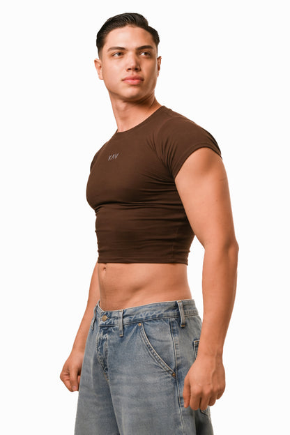Dark Brown Magnet Baby Tee