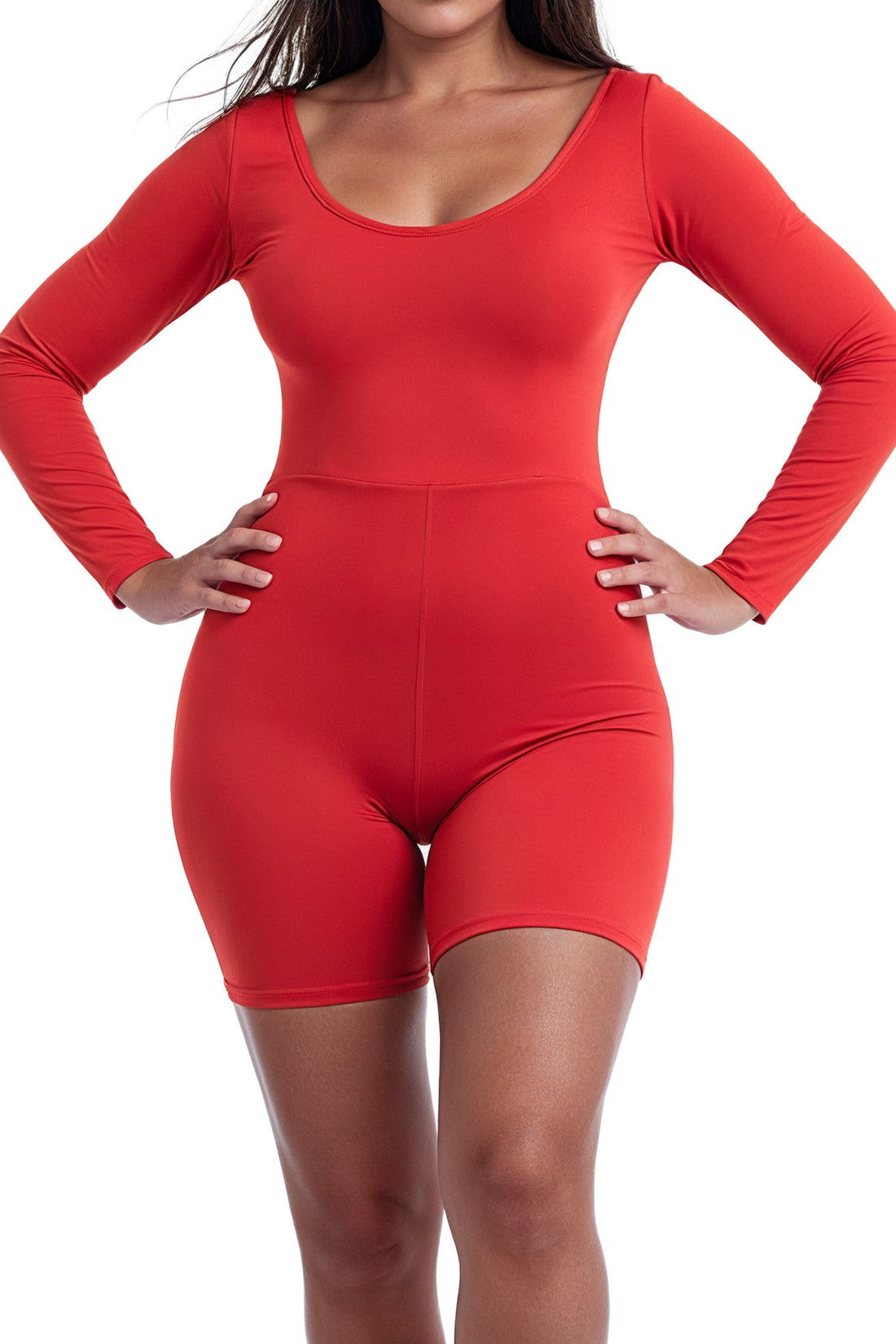 Red Gaia Short Unitard