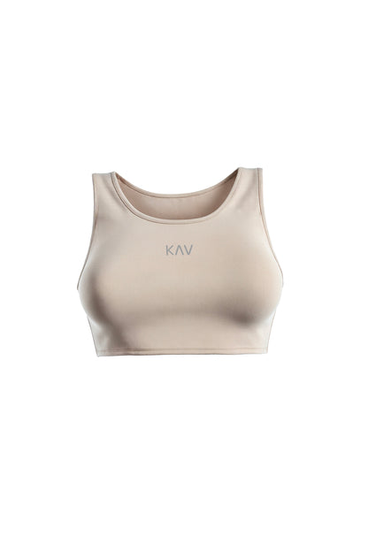 Beige Original Super Cropped Tank Top