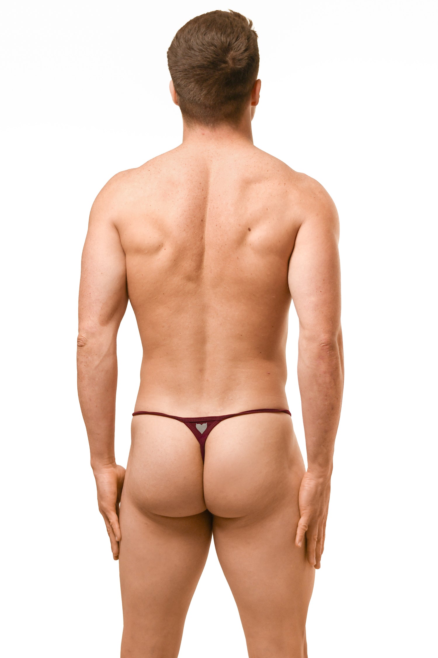 Dark Red Men G-String Thong