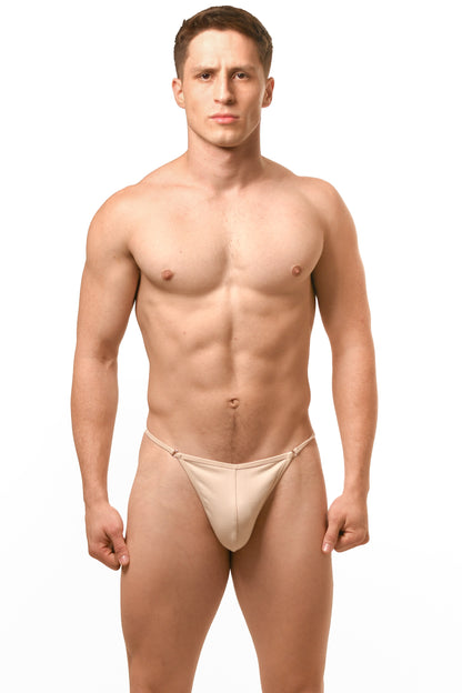 Beige Men G-String Thong