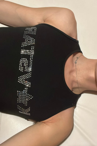 KAVSTAR Rhinestone Tank Top