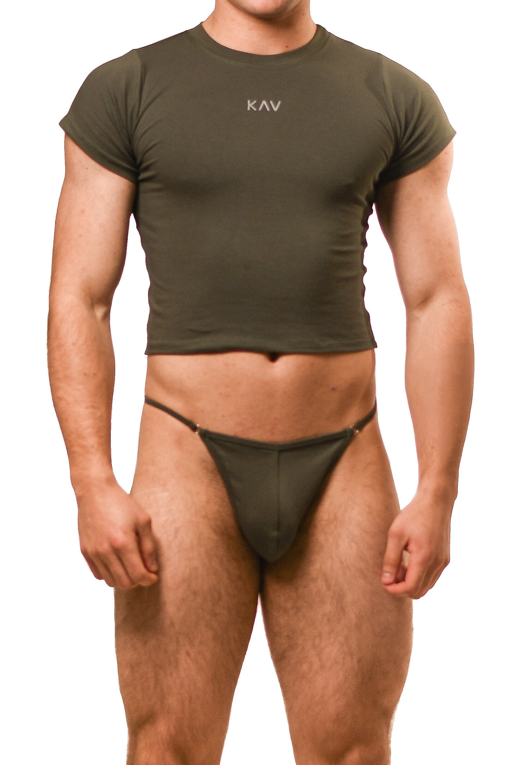 Dark Green Alberto G-String Set