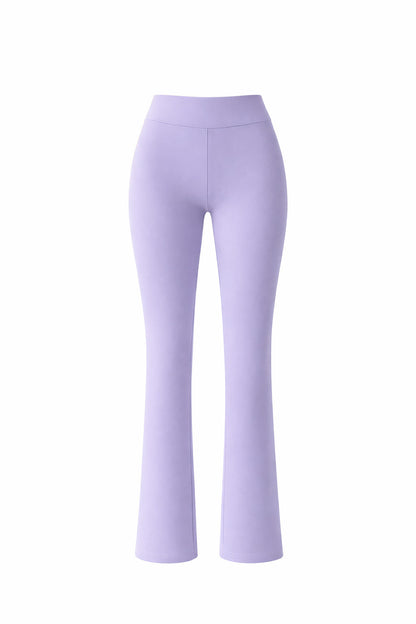 Lilac Basic Straight-Cut Cotton Jersey Leggings