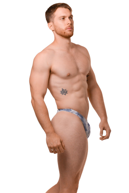 Gray Camo Devils Swim Thong