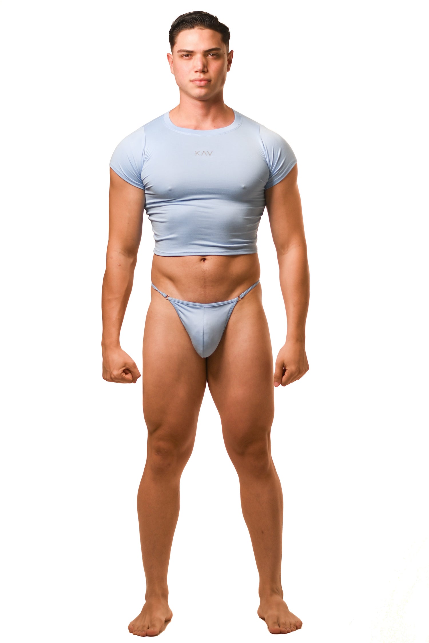 Baby Blue Alberto G-String Set