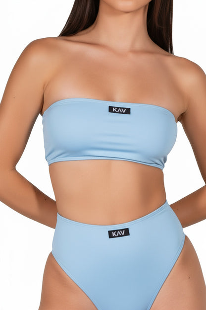 Baby Blue Swim Tube Top